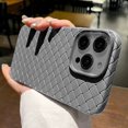 thumbnail image 4 of Funda fina de silicona suave para iPhone, malla transpirable, rejilla tejida, refrigeración, 15, 14, 13, 12, 11 Pro Max Plus, 4 of 5