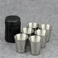thumbnail image 5 of 6 Pack 2.4oz 70ml Stainless Steel Cups Shatterproof Drinking Cups Metal Drinking Glasses for Kids and Adults, 5 of 8