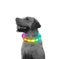 thumbnail image 3 of Collar de perro con luz LED, de visibilidad, más brillante para seguridad nocturna, luz de collar de perro impermeable recargable por USB, 3 of 5