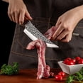 thumbnail image 6 of 3PCS/Set Butcher Knife and Kitchen Knife Set 6", Professional Viking Knife Boning Knife for Meat Cutting Cooking BBQ, 6 of 10