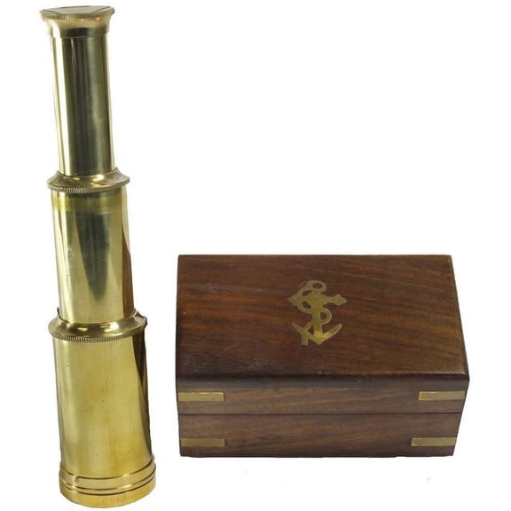 Thor Instruments  6" Bright Brass Pirate Telescope - Handheld - Nautical Box great piece of work, a very unique telescope