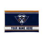 Rico Industries NCAA  Tennessee-Martin Skyhawks  Personalized - Custom 3' x 5' Banner Flag - Made in The USA - Indoor or Outdoor Dcor