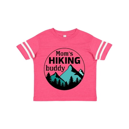 

Inktastic Mom s Hiking Buddy with Mountains and Trees Gift Toddler Boy or Toddler Girl T-Shirt