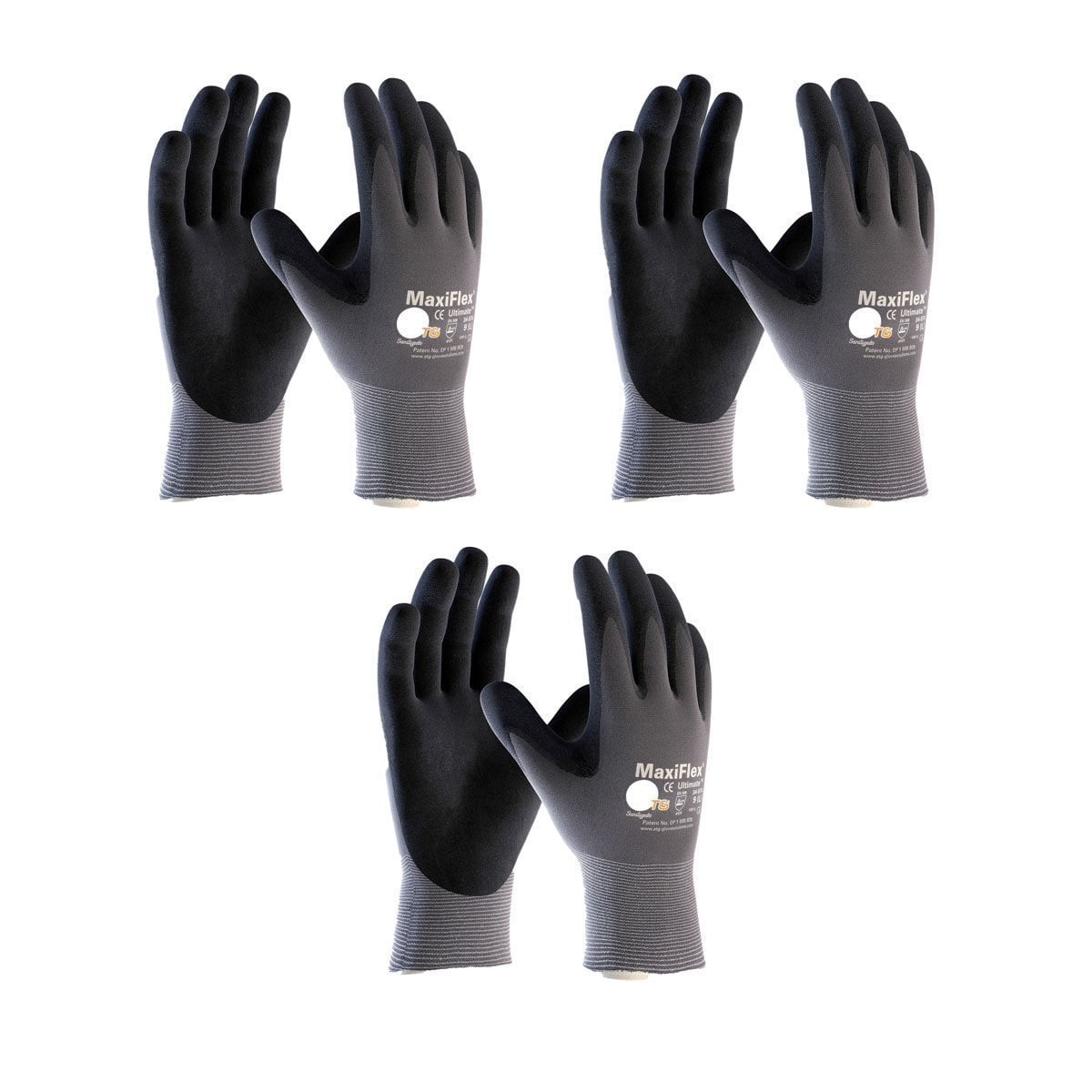 PIP 34-874/XS ATG Maxiflex Ulitimate G-Tek Foam Nitrile Coated Work Glove 1 Pair 