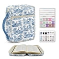 thumbnail image 2 of Pzuqiu Landscape Print Bible Cover with Handle Church Bag for Women Water-Resistant Carrying Case Study Supplies Accessories with Zippered Pocket for Church,Study,Spiritual, 2 of 7