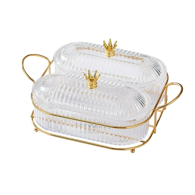 Bandeja De Frutas Secas, Plato Dividido Con Corona Para Fiesta, Comedor, Cocina, Estilo B