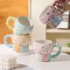 thumbnail image 2 of Ceramic Cup Color Coffee Cup Household Cup Breakfast Cup Water Cup,D, 2 of 5