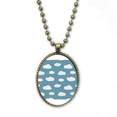 thumbnail image 1 of Nube blanca azul cielo tiempo Collar Colgante de cadena vintage Colección de joyas colgantes Unbranded M, 1 of 3