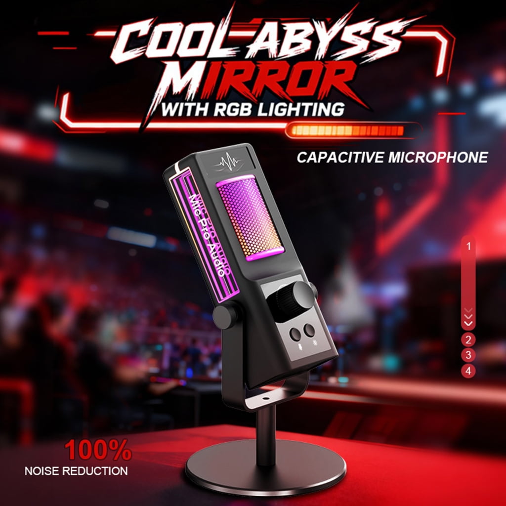 PatungKu Desktop Recording Microphone For Professional Gaming Live Streaming Adjustable