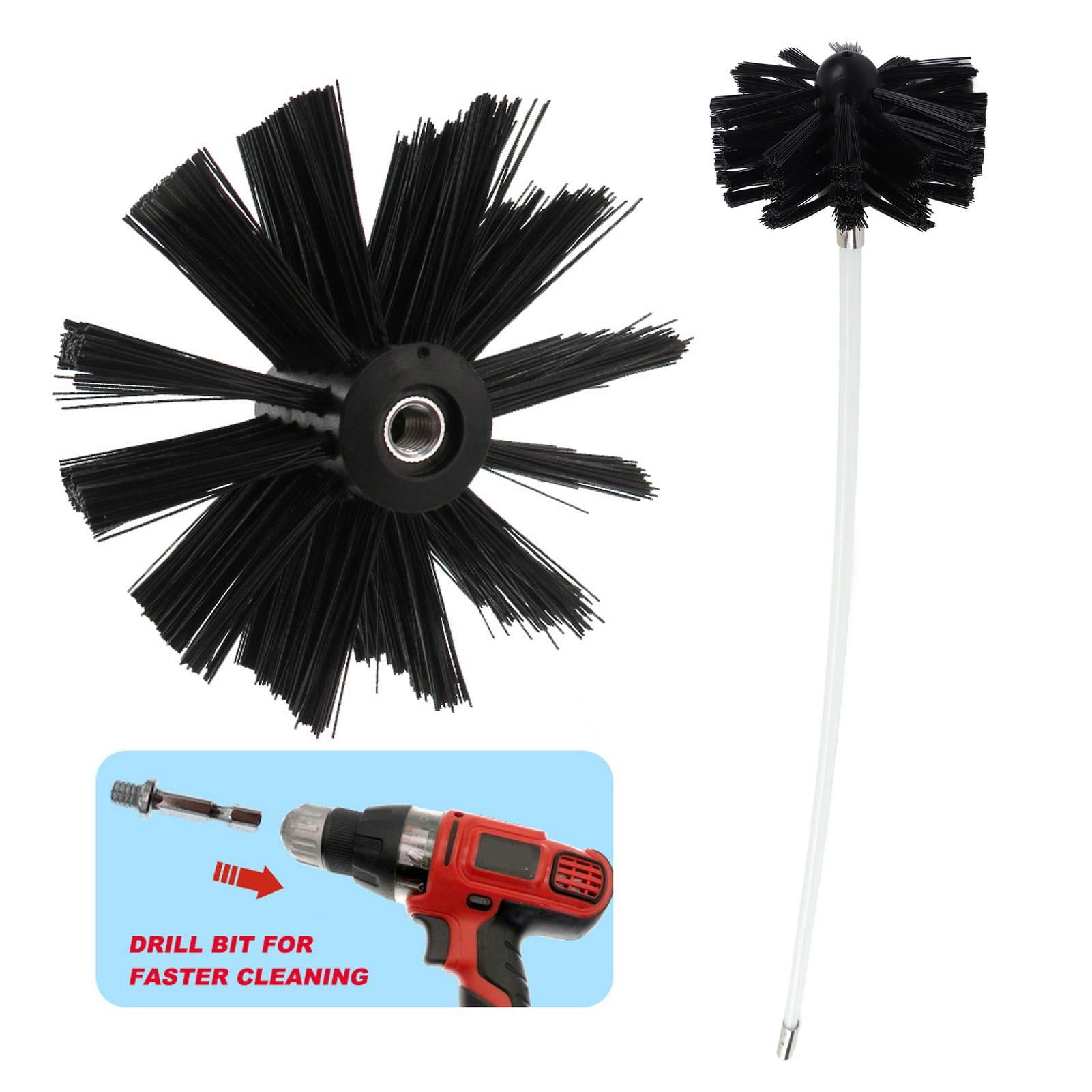 Xirurus 9‑Piece Flexible 24.6‑Inch Vent & Dryer Pipe Lint Cleaner Kit – Drill‑Compatible, Durable PP Brush, 7‑Rod Set, Ideal for Dryer, Hose & Pipe Maintenance