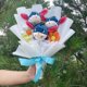 thumbnail image 4 of Cartoon Winnie the Pooh Plush Doll Toy Handmade Flower Bouquet Wedding Valentine's Day Christmas Graduation Gifts, 4 of 4