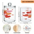 thumbnail image 3 of Bundles Of Heart-shaped Balloons Valentine Translucent Plastic Cans Storage Canisters with Lid Set of 4, 3 of 7