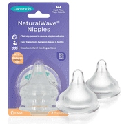 (2 Pack) Lansinoh Fast-Flow Natural Wave Nipples, 2 count