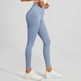 thumbnail image 6 of Liuinsasek Women's Tight Fit Hip-lifting Yoga Pants Stretchy High Waist Mesh Side Pockets Sports Fitness Pants Comfy Everyday Wear, 6 of 8