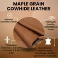 thumbnail image 5 of ArtisanCowhides Soft Grain Cowhide Floater Leather for Crafts Projects– Maple 20 Sq ft, 5 of 7
