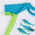 thumbnail image 4 of Uccdo 2Pcs Toddler Boys Swimsuit Kids Cartoon Swimwear Bathing Suit Beachwear 1-5T, 4 of 5