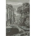 thumbnail image 2 of Naomi McCavitt 23x32 Black Ornate Wood Framed with Double Matting Museum Art Print Titled - Classical Landscape Triptych I, 2 of 4