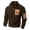 F02-Brown, variant on FYDUU Mens Quarter Zip Pullover Fall/Winter Casual Hoodless Sweatshirt With Pockets Long Sleeve Stand Collar Zipper Sweatshirts Comfort Pullovers