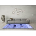 thumbnail image 3 of Ahgly Company Machine Washable Indoor Rectangle Abstract Blue Contemporary Area Rugs, 8' x 12', 3 of 4
