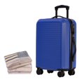 thumbnail image 1 of 3-Piece Hardside Luggage Set. Suitcase Set with wheels: Carry On Luggage and two packing cubes, 1 of 10