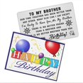 thumbnail image 5 of DEGASKEN Brother Birthday Card Gifts, Special Engraved Wallet Card, 5 of 5