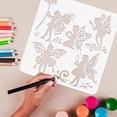 thumbnail image 4 of 1PC Fairy Stencil 11.8x11.8inch Reusable Butterfly Drawing Template, 4 of 9