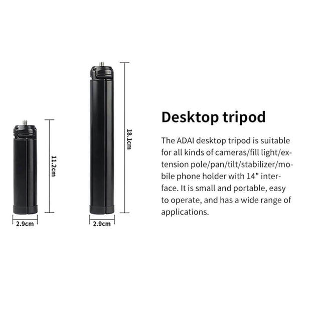 Two Sizes Aluminum Alloy Tripod Adjustable Monopod Filming Monopod Selfie Stick For Camera Photos Filming