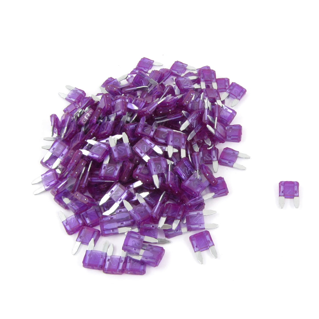 3 Amp Purple Micro Blade Fuse - 10 Pack? (Assumed) For Cars, Bikes, Auto Electronics (3A 32V) 6 thumbnail image