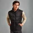 thumbnail image 3 of 2786 Mens Plain Padded Bodywarmer Vest / Gilet Jacket, 3 of 4