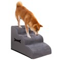 thumbnail image 1 of 3 Niveles Escalera para Perros Pequeños, Escaleras para Mascotas, Antideslizante y Desmontable, Forro de Espuma Viscoelástica, Tacto Suave, Adecuado para Shiba Inu, Corgi, etc (57x40x40cm), 1 of 7