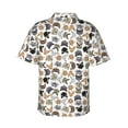 thumbnail image 4 of Xecao Cute Cats print Hawaiian shirt - a stylish short-sleeve button-down for men, perfect for casual beach and tropical outings., 4 of 9