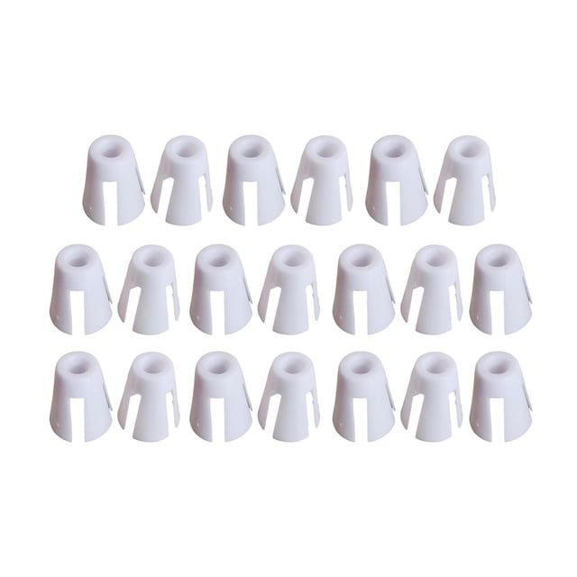 20 Pcs Bobine de Fil pour Surjeteuse Serger Plastique Blanc
