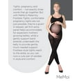 thumbnail image 7 of Women's MeMoi MA-343 Maternity Completely Opaque Footless Tights (Black L/XL), 7 of 7