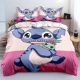 thumbnail image 1 of I122 Bed Sheets Cartoon Stitch Collection Bedroom Set Children's Three Piece Suit 3d Printing Soft 100% Polyester Children's Gift Bedding Bed Sheets G, 1 of 1