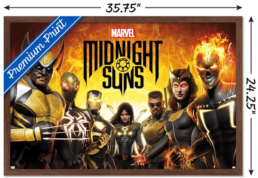 Marvel Midnight Suns - Key Art Wall Poster, 22.375" x 34" Framed