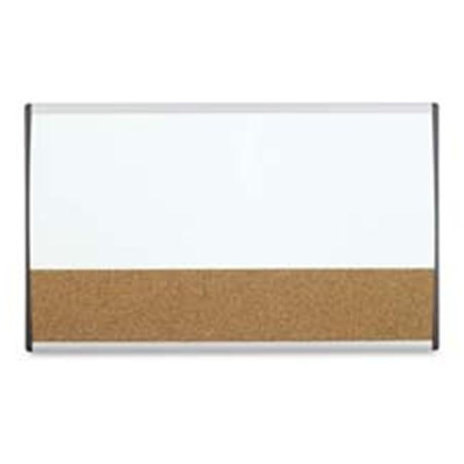 DryEraseCork Combo Board 30in.x18in. Silver Frame