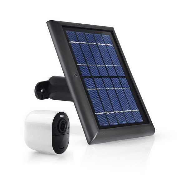 Wasserstein Solar Panel Compatible with Arlo Ultra/Ultra 2, Arlo Pro 3/Pro 4 and Arlo Floodlight ONLY with 13.1ft Cable (1 Pack, Black)
