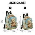 thumbnail image 3 of Casual Brown Bear on Swing Painting Backpack for School,College and Travel, Water Resistant Bookbag,, 3 of 7