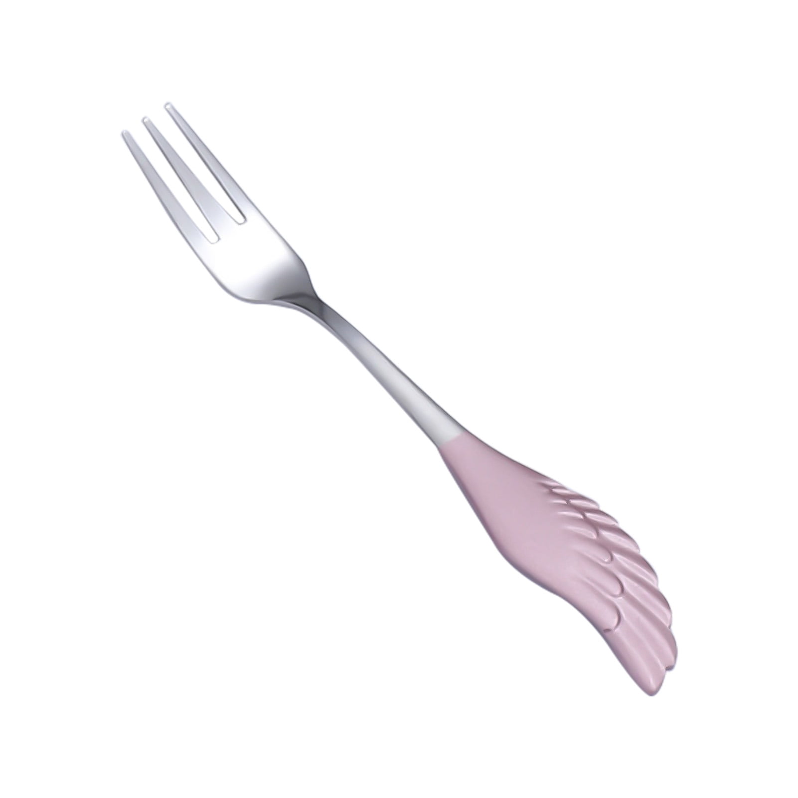 5.25 x 1 Pink About Face Designs Fork/Spoon Set 