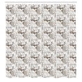 thumbnail image 3 of Ambesonne Golf Shower Curtain, Basket with Balls Shoes Cart, 69"Wx84"L, Cocoa White, 3 of 5