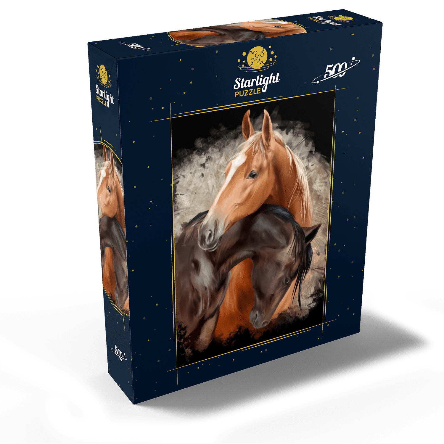 MyPuzzle - Horse Hug - Premium 500 Piece Jigsaw Puzzle for Adults