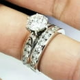 thumbnail image 3 of K-KED Elegant Women 925 Silver Filled Wedding Rings Cubic Zirconia Delicate Jewelry Size 6-10-9, 3 of 6