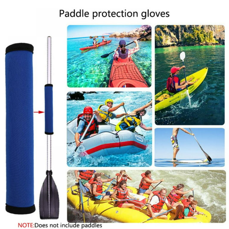 Kayak Paddle Grips, Non-Slip Silicone Wraps - Blister Prevention Kayaking  Accessories - for Take-Apart Paddles 