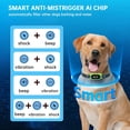 thumbnail image 2 of Collar antiladridos recargable para perros grandes, resistente al agua IP67 con sensibilidad ajustable para perros medianos y pequeños (negro mate)., 2 of 15