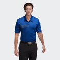 thumbnail image 3 of Adidas Mens 3-Stripes Chest Polo, L, Collegiate RoyalGrey Three, 3 of 7