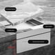 thumbnail image 4 of Caja De Enchufe De Piso Oculta De 4000W, Caja De Tomacorriente Oculta Tipo Tapa De 3 X 3 Puntas De Acero Inoxidable Para Oficinas, Hoteles, Escuelas, 4 of 7