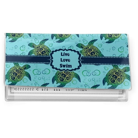 - Sea Turtles Vinyl Check Book Cover (Personalized), Customizing Instructions: YOU WILL RECEIVE AN EMAIL WITH A LINK TO DESIGN YOUR PRODUCT WITHIN 1 HOUR.., By RNK Shops