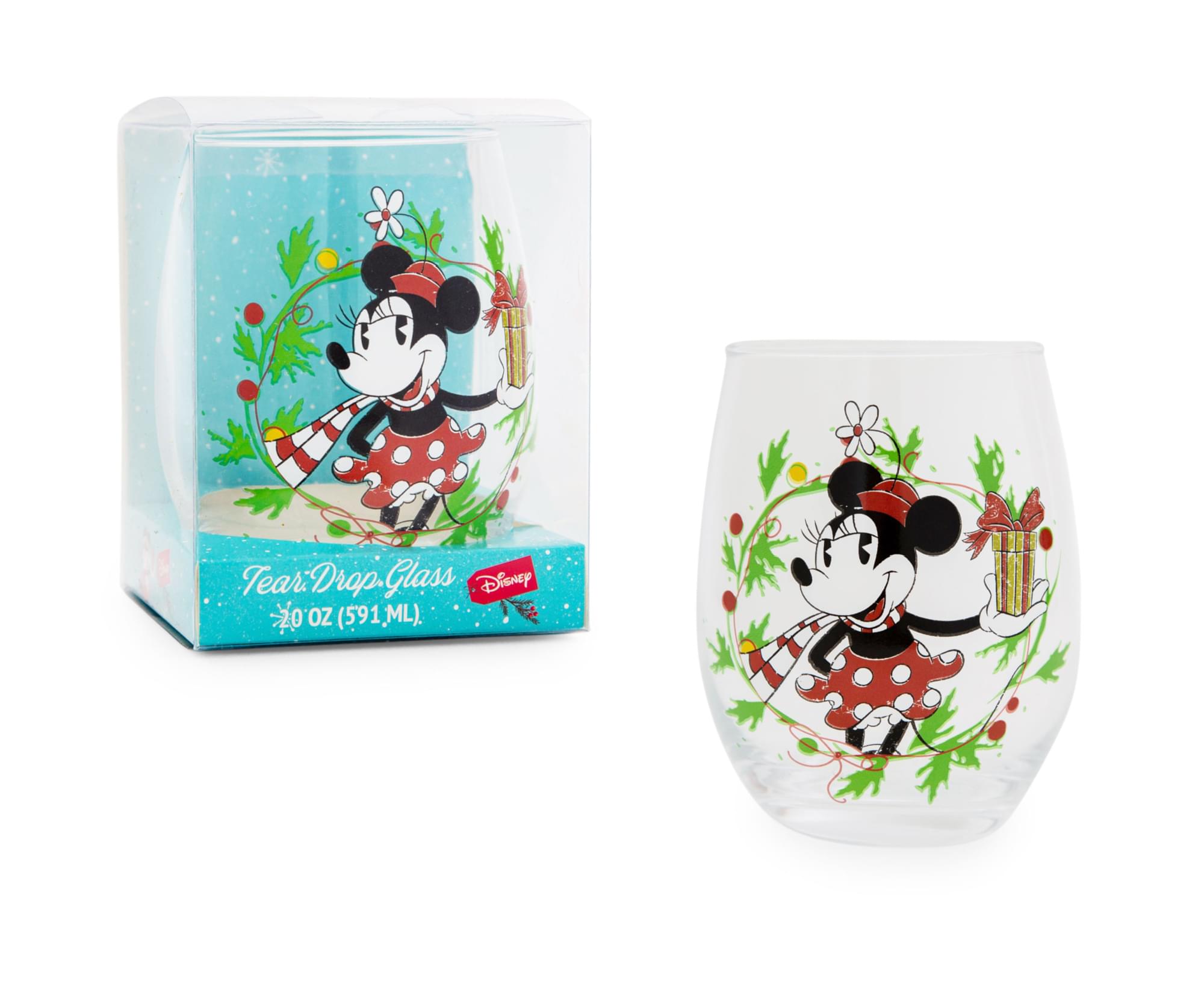 Disney Mickey and Minnie 20 Ounce Stemless Wine Glass DL12196FV