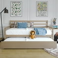 thumbnail image 6 of Castle Place Classic Twin Size Wooden Daybed with Trundle, Antique Grey, 6 of 10