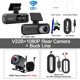 thumbnail image 3 of Cámara de salpicadero UHD 4K con doble lente, grabadora de conducción para coche, DVR 1080P, cámara trasera, WiFi integrado, GPS, monitorización de estacionamiento las 24 horas, caja negra, 3 of 5